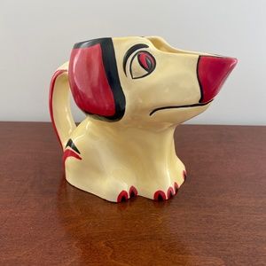 Art Deco Ditmar Urbach Pottery Dog Pitcher Ceramics